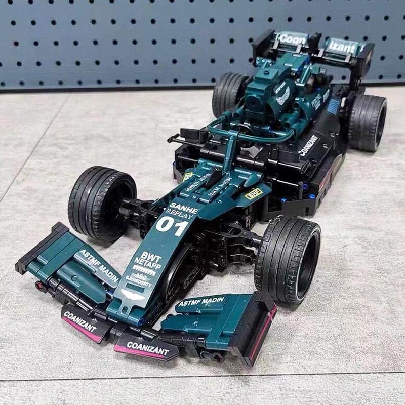 High - Tech Building Blocks - F1 Formula - 1 Remote Control Super Racing Car Moc - Creative Expert 1089Pcs - I Love 💕