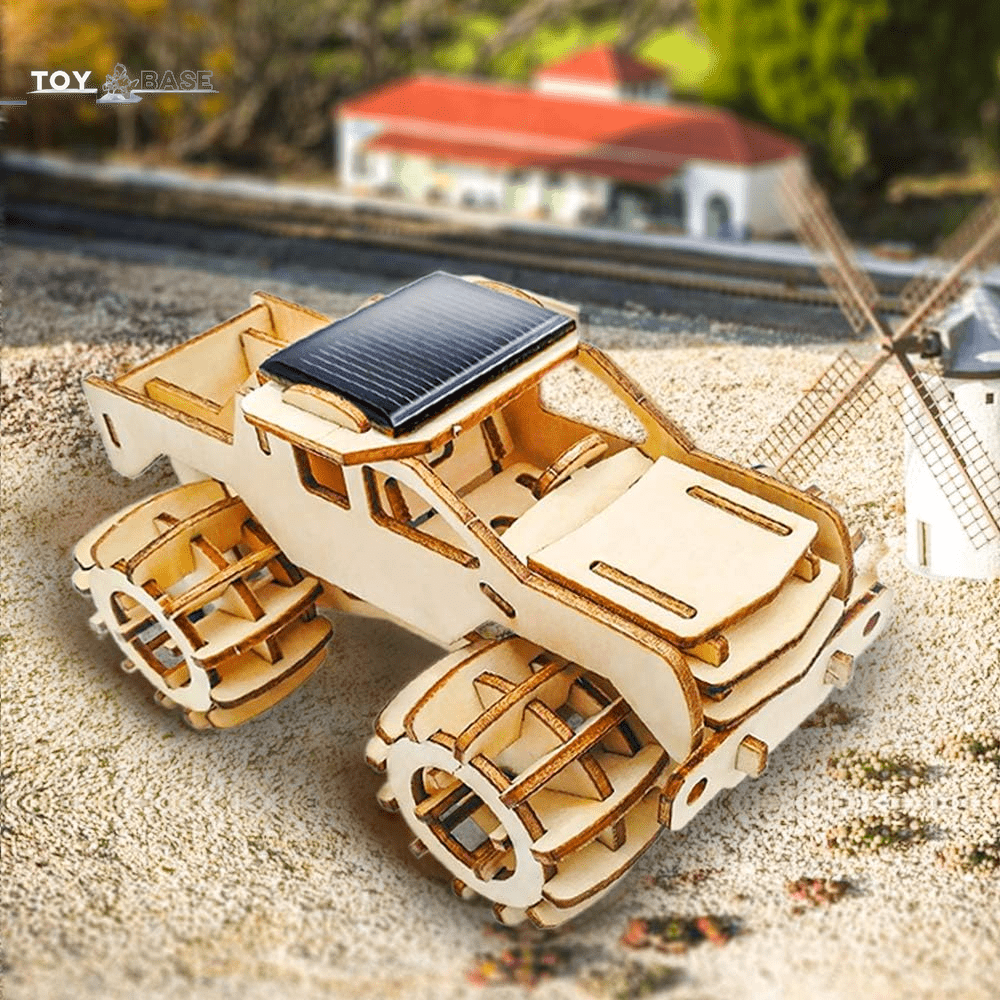 HighTech 3D Wooden Puzzle - Monster Truck DIY Mechanical Building Craft Kits - The Toy Base