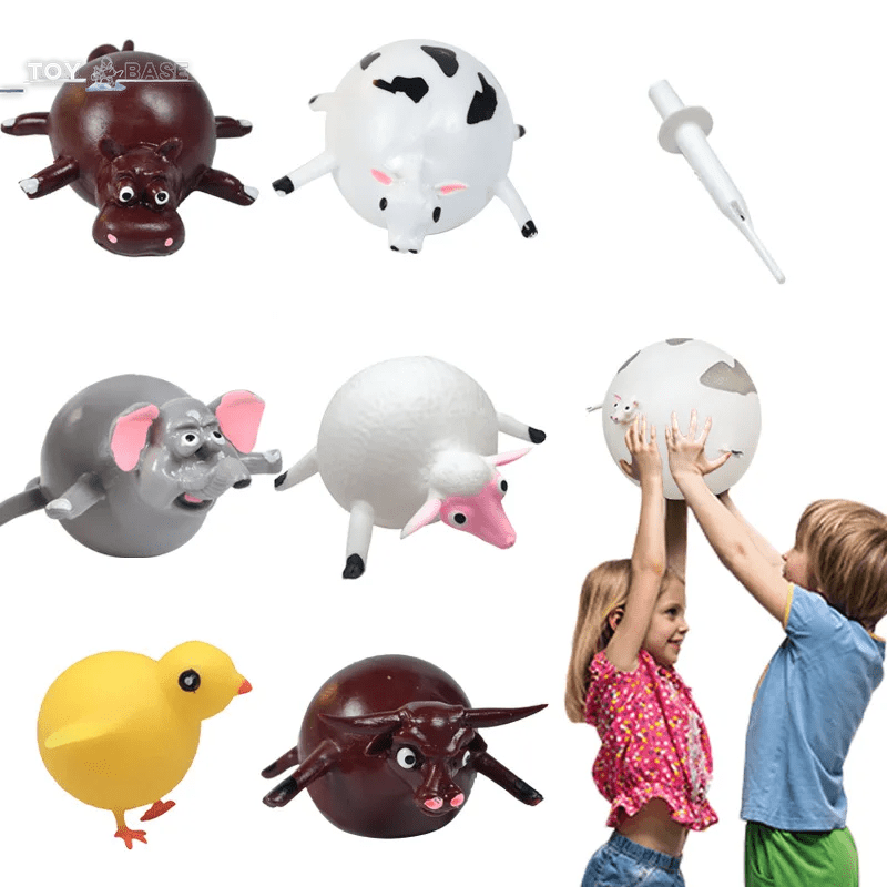 Inflatable animal ball - Toy Squeeze Soft Ball Balloon - Fidget, Party, Funny Games, Toys, Gift - Toybase