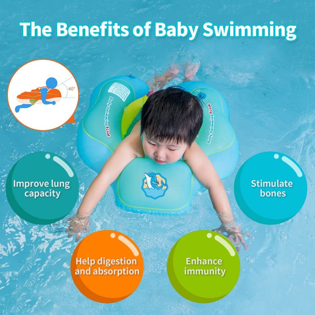 Inflatable Baby Swimming Floatie with Sun Canopy - The Toy Base