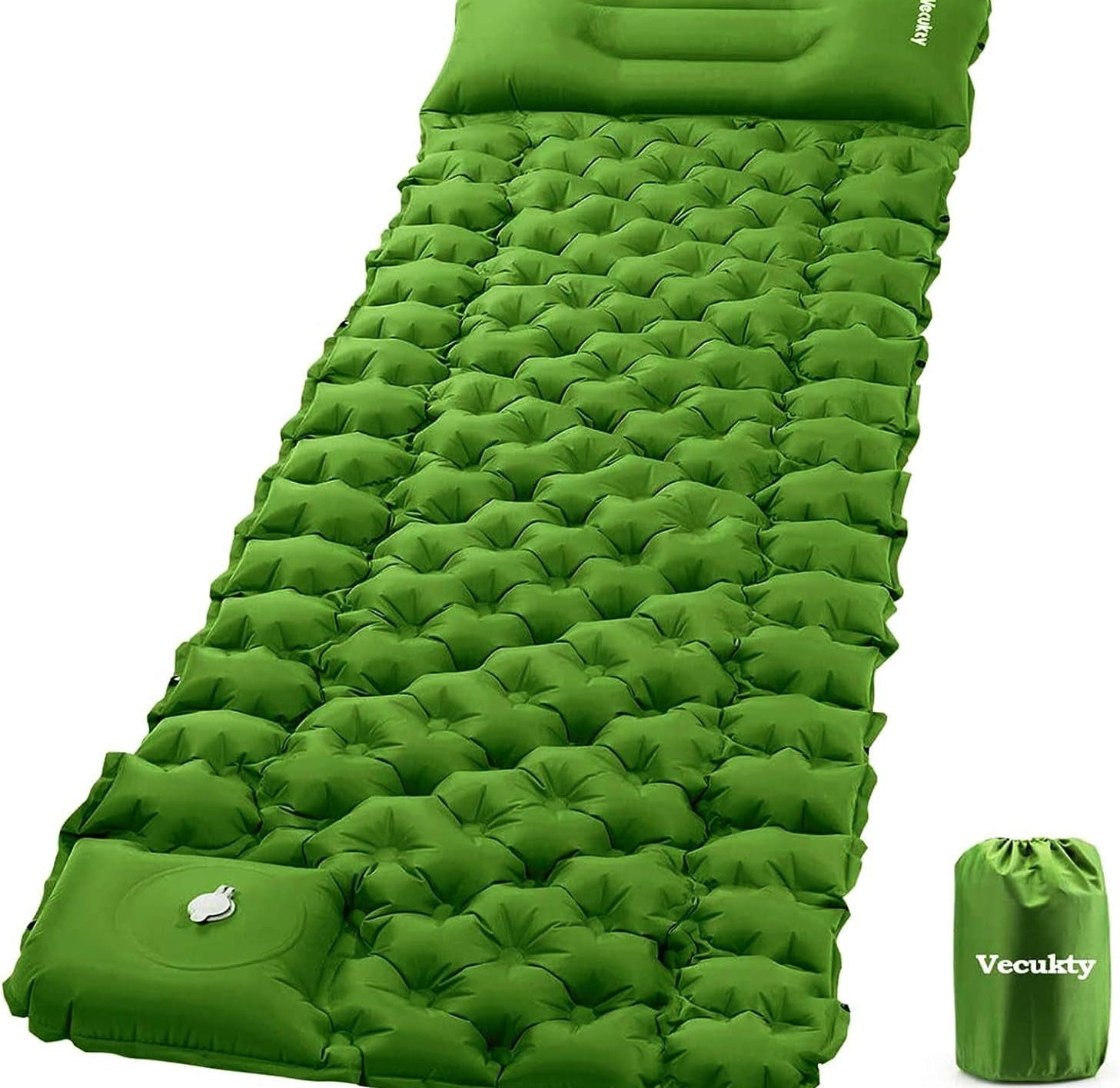 Inflatable Camping Sleeping Pads W/Pillow, Upgraded Ultralight Air Sleeping Mat with Pump Durable Waterproof for Camping, Backpacking, Hiking, Compact & Lightweight Outdoor Air Mattress - The Toy Base