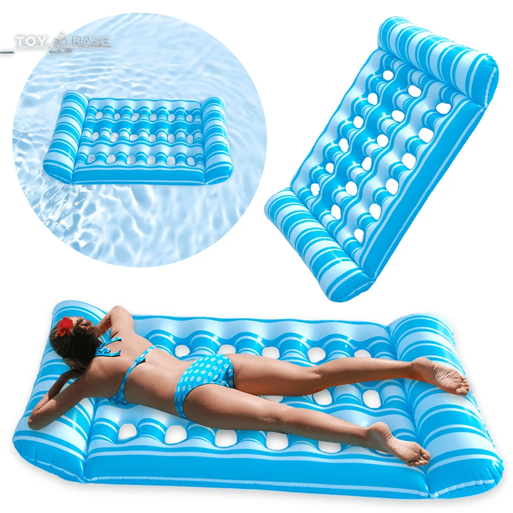 Inflatable Lounger Air Mat - Pool Party Lounge Bed - Toybase