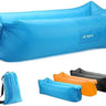 Inflatable Lounger Air Sofa with Portable Package for Travelling, Camping, Hiking, Beach Parties, Blue - The Toy Base