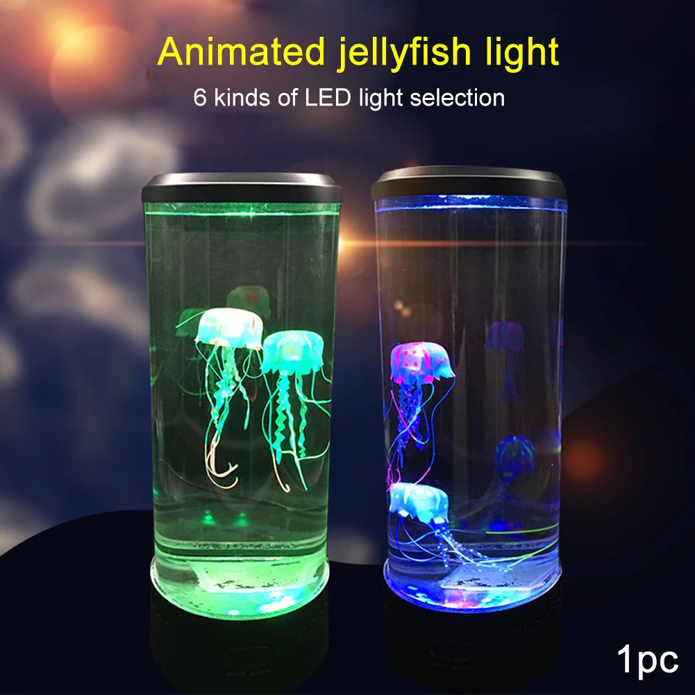 Jellyfish Lamp - Color Changing - Remote Control Aquarium Tank - LED Night Light - I Love 💕