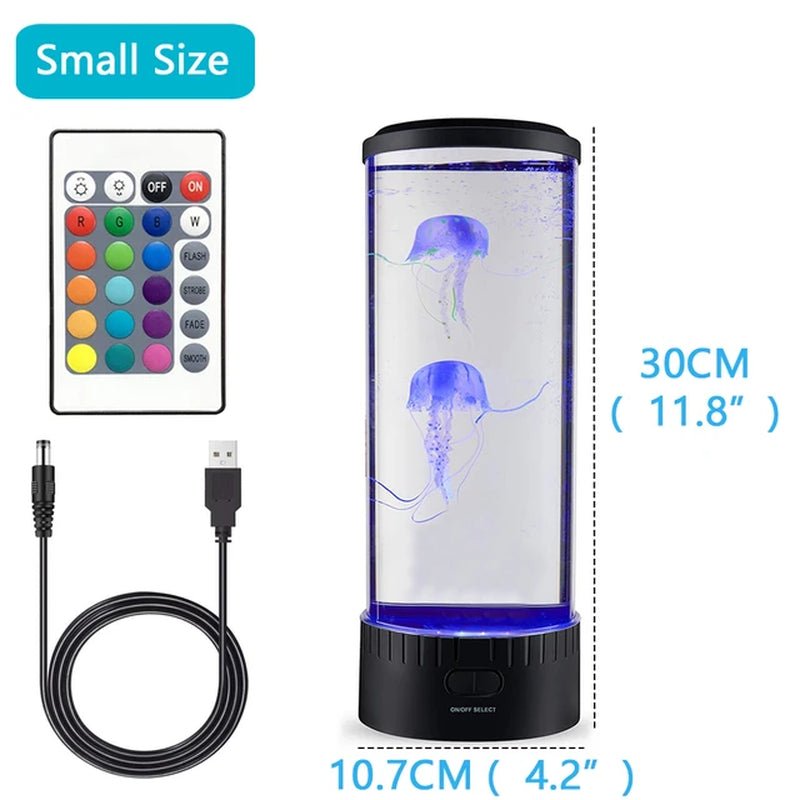 Jellyfish Lamp - Color Changing - Remote Control Aquarium Tank - LED Night Light - I Love 💕