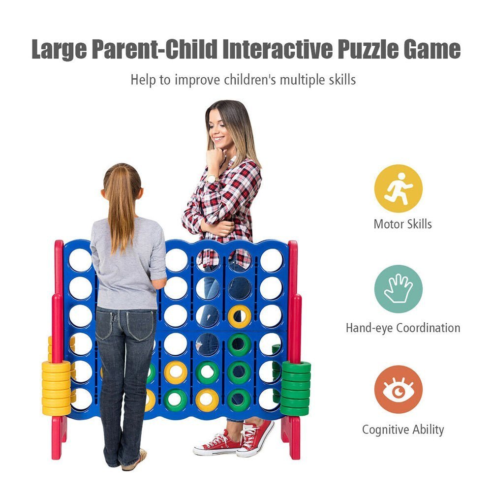 Jumbo Connect 4 - Game Set for Family Red - The Toy Base