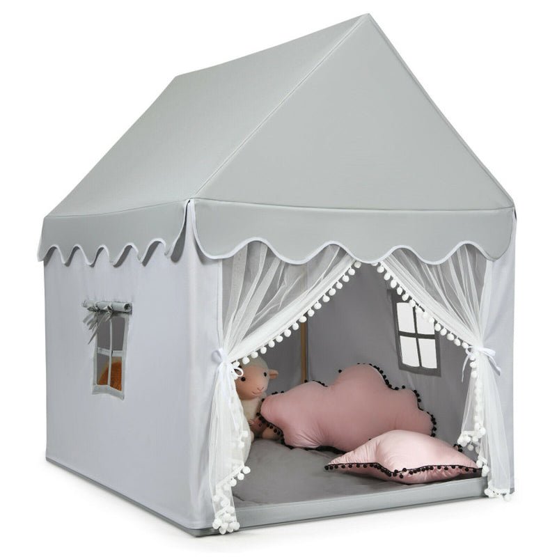 Kids Large Play Castle Fairy Tent with Mat - The Toy Base