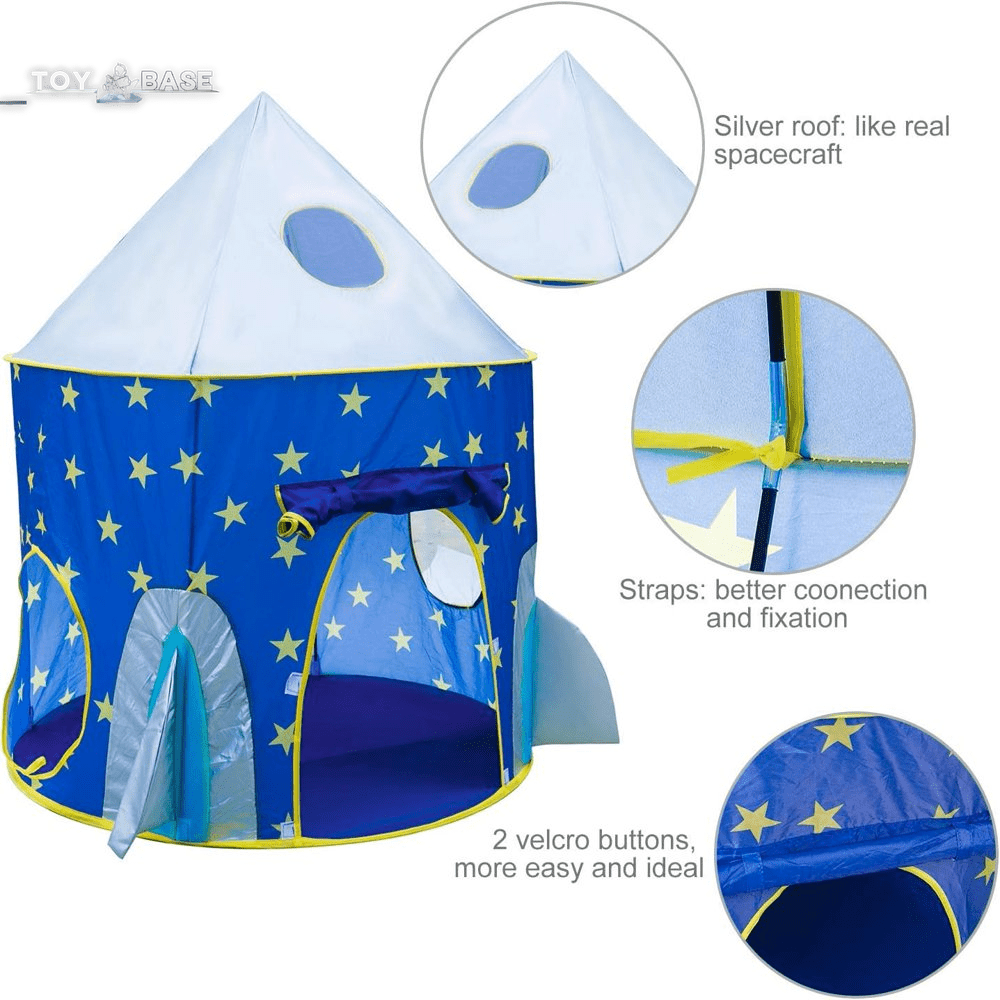 Kids Play Tent, 3 in 1 Kids Play Tent for Toddler Boys with Play Tunnel & Baby Ball Pit & Castle Tent and Storage Bag, Indoor Outdoor Toy Tent for Toddlers Kids Toy Gifts (Without Ball) - The Toy Base