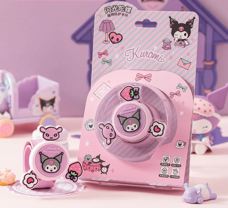 Kuromi Sanrio Kawaii Silicone Anti - Mosquito Bracelet - I Love 💕