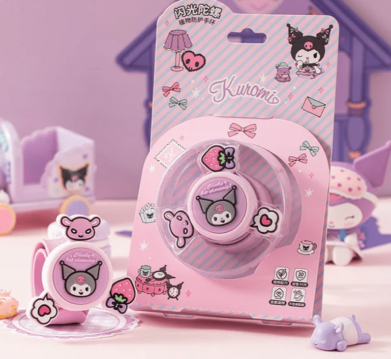 Kuromi Sanrio Kawaii Silicone Anti - Mosquito Bracelet - I Love 💕