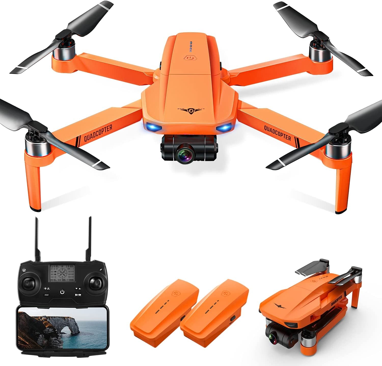 LARVENDER KF102 Drones with Camera For Adults 4K - The Toy Base