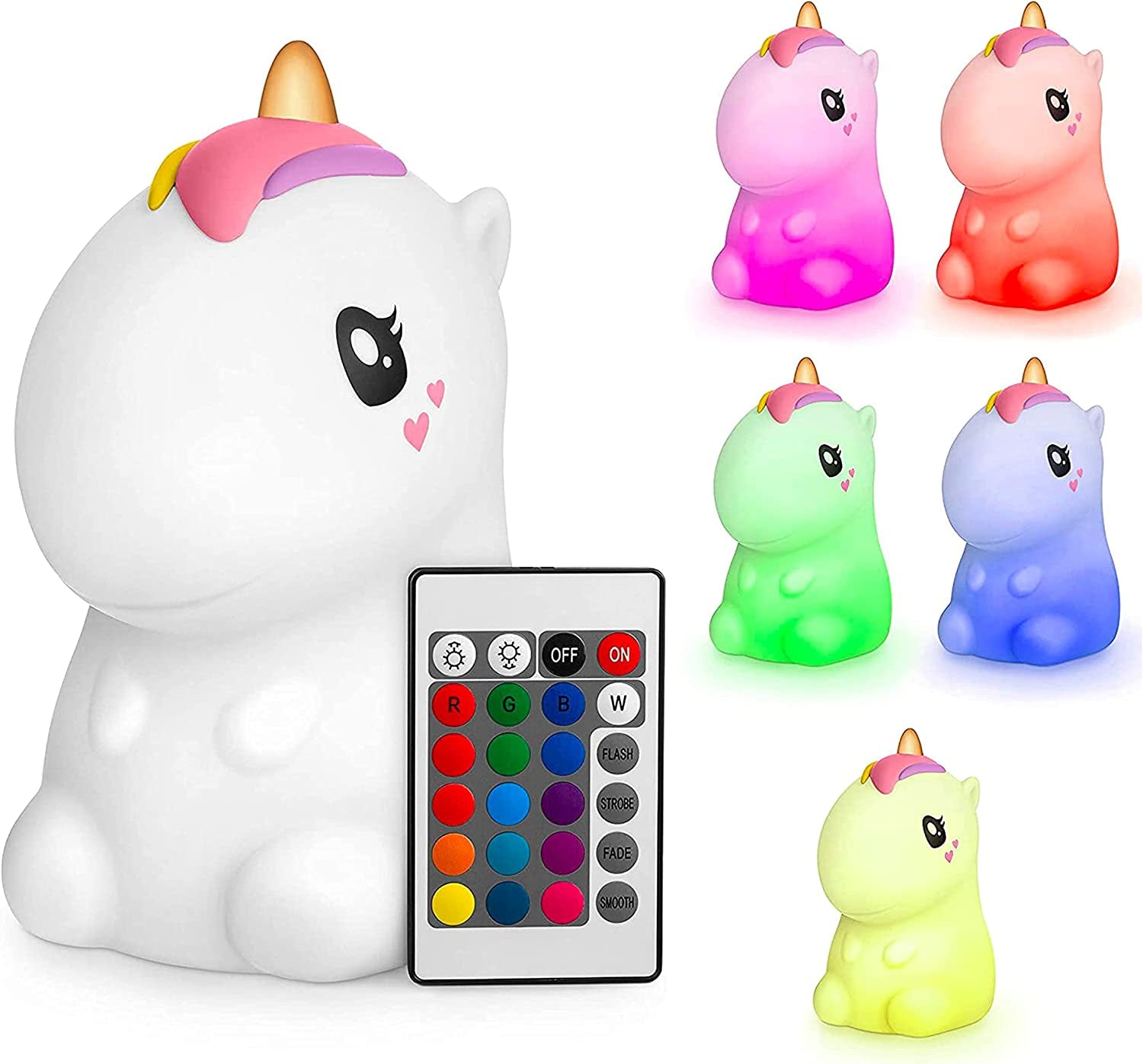 LED Remote Controlled Unicorn Night Light - The Toy Base