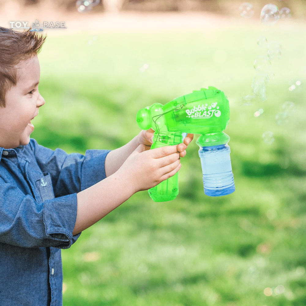 Light up Bubble Blaster (Green, Children Ages 3+) - The Toy Base