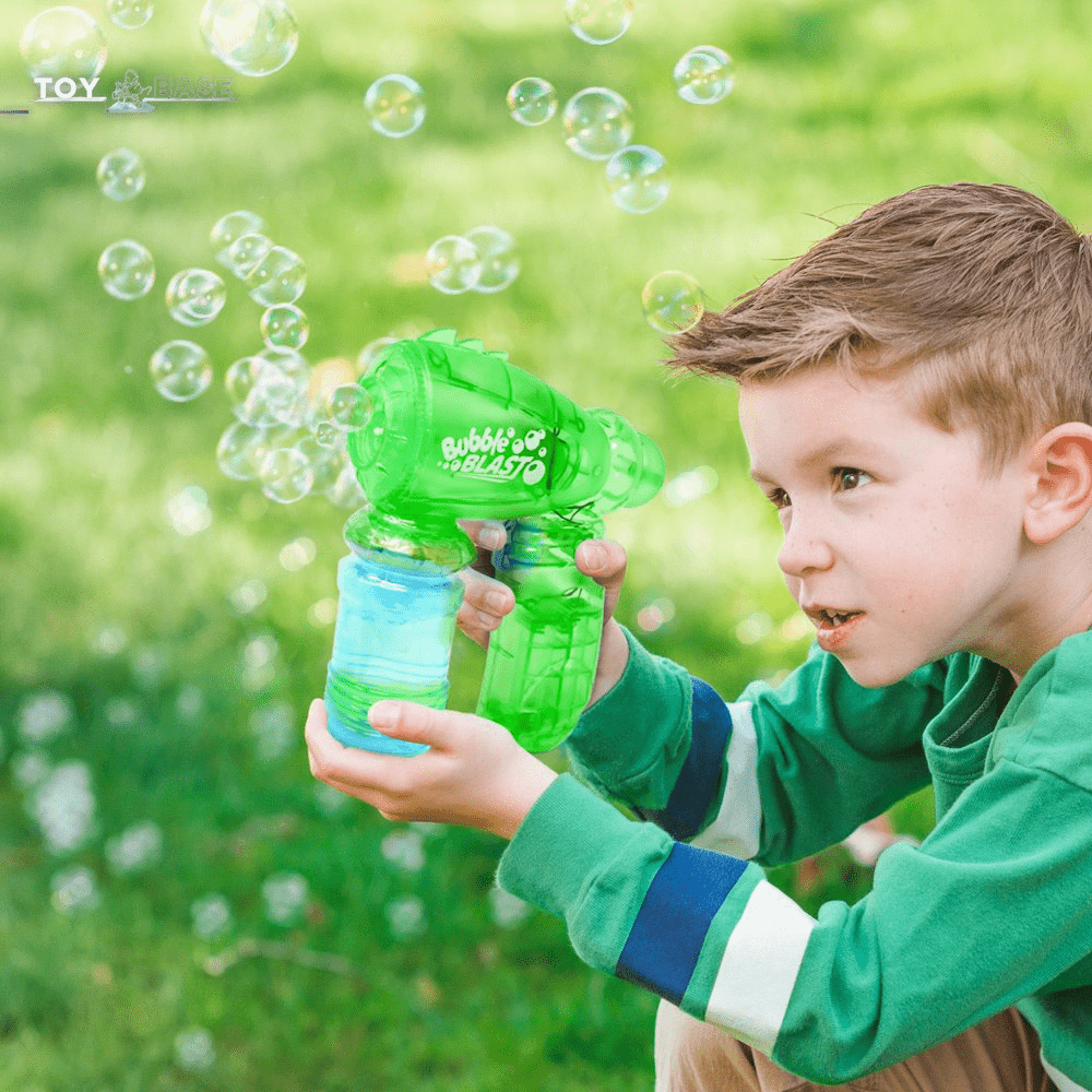 Light up Bubble Blaster (Green, Children Ages 3+) - The Toy Base