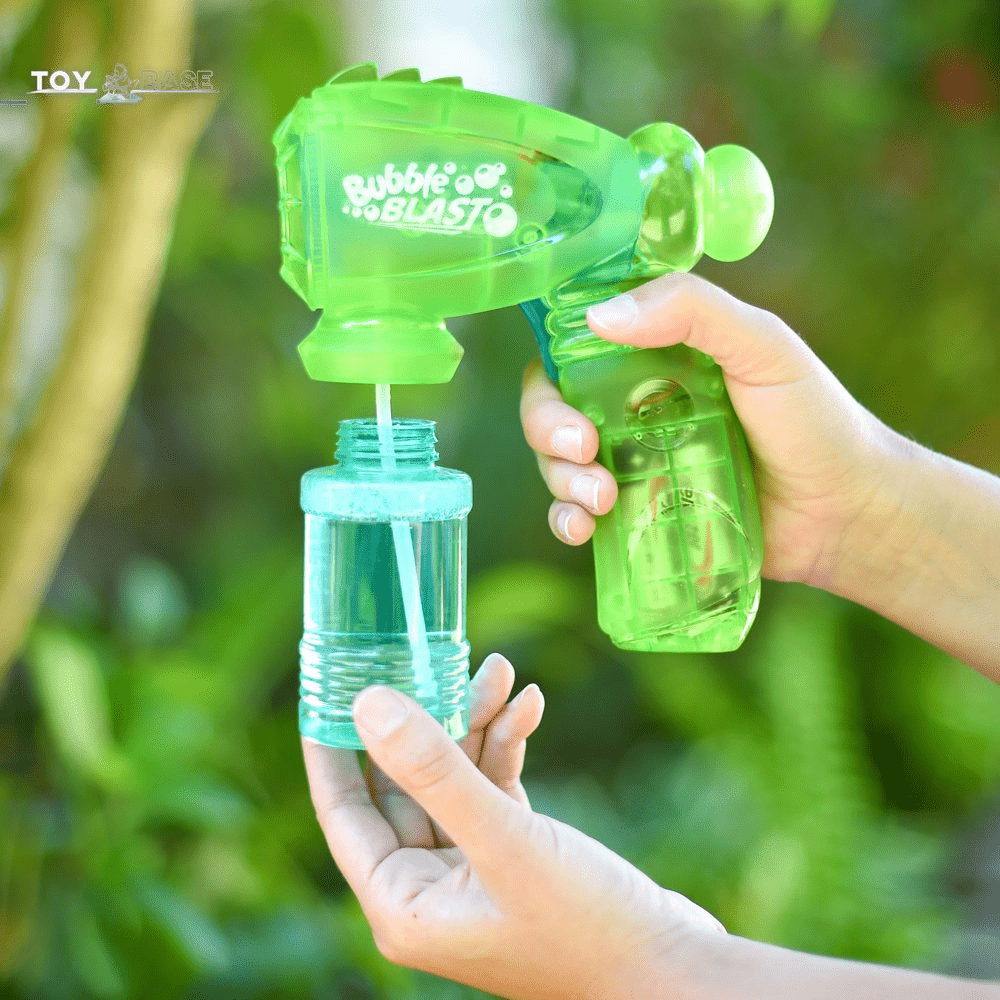 Light up Bubble Blaster (Green, Children Ages 3+) - The Toy Base