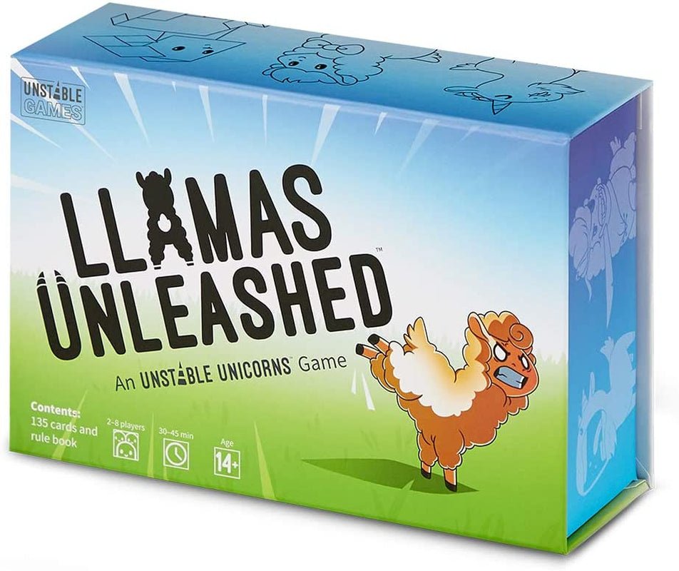 Llamas Unleashed Base Game - Strategize and Destroy Your Friends - 2-8 Players Ages 8+ - Great for Game Night - The Toy Base