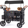 Luxury 4 Seater Wagon Stroller (Features: Rubber Wheel - 5 - Point Harnesses - Double Side Handles - Adjustable/Removable Uv - Protection Canopy - The Toy Base