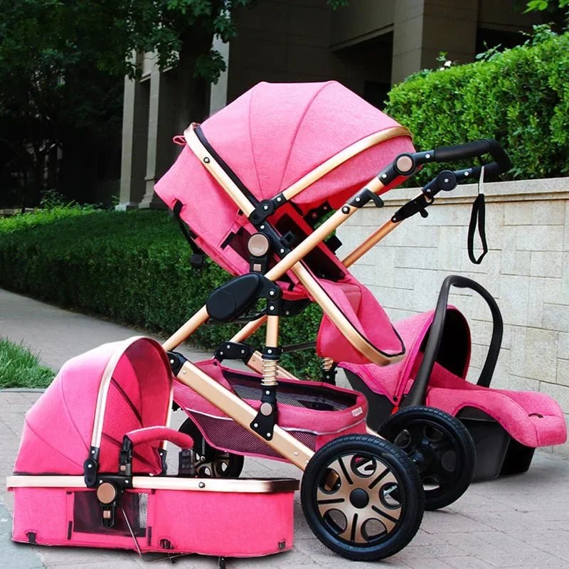 Luxury High Landscape Stroller (3 in 1) - The Toy Base