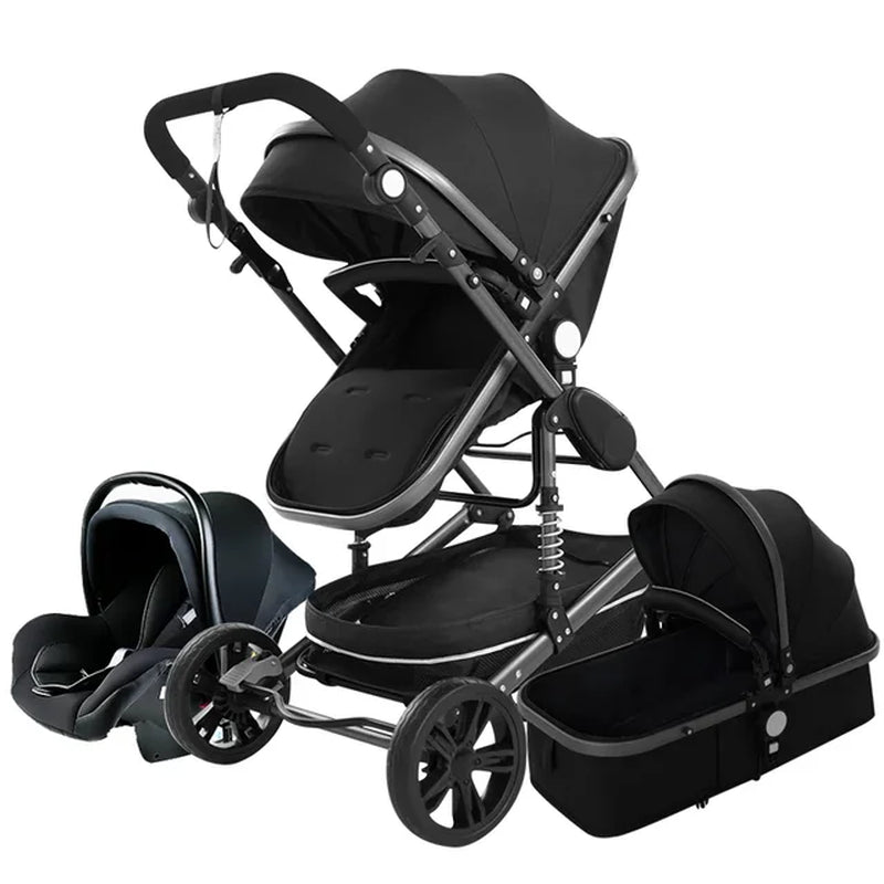 Luxury High Landscape Stroller (3 in 1) - The Toy Base