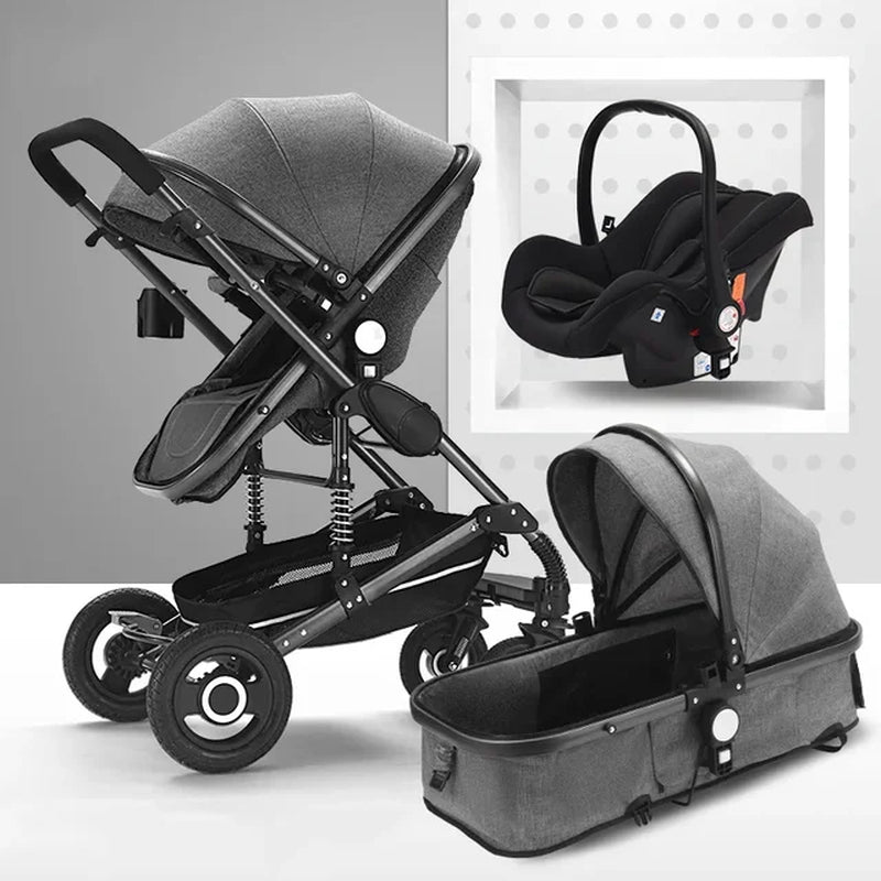 Luxury High Landscape Stroller (3 in 1) - The Toy Base