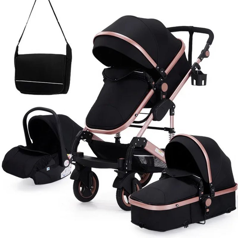 Luxury High Landscape Stroller (3 in 1) - The Toy Base