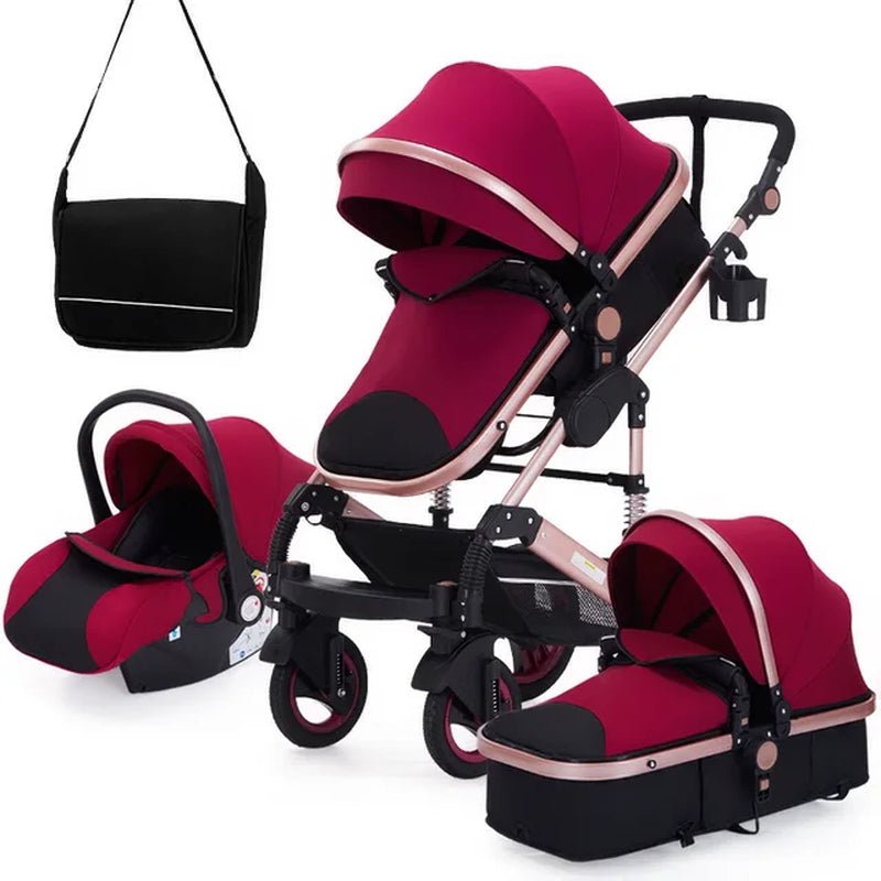 Luxury High Landscape Stroller (3 in 1) - The Toy Base