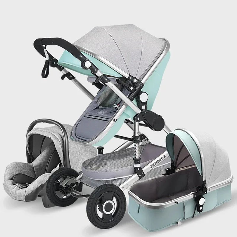 Luxury High Landscape Stroller (3 in 1) - The Toy Base