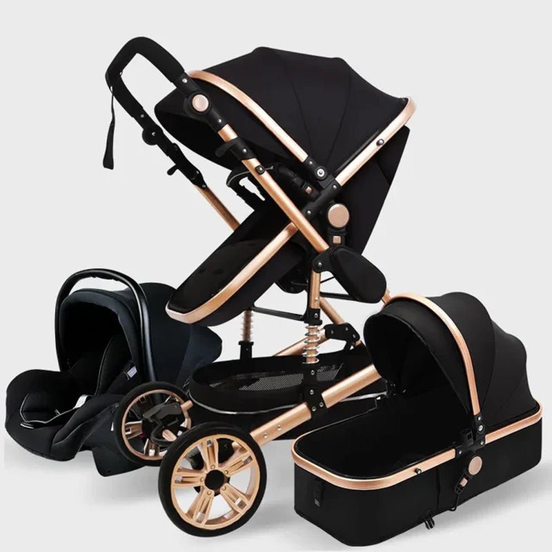 Luxury High Landscape Stroller (3 in 1) - The Toy Base