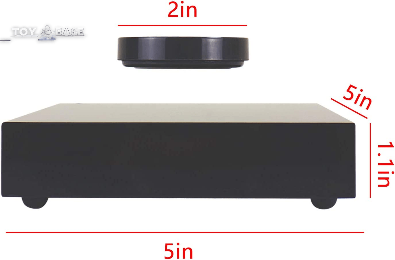 Magnetic Levitating Floating Rotating Platform Disk Holder Stand Display Smallest Revolution Tech From - The Toy Base