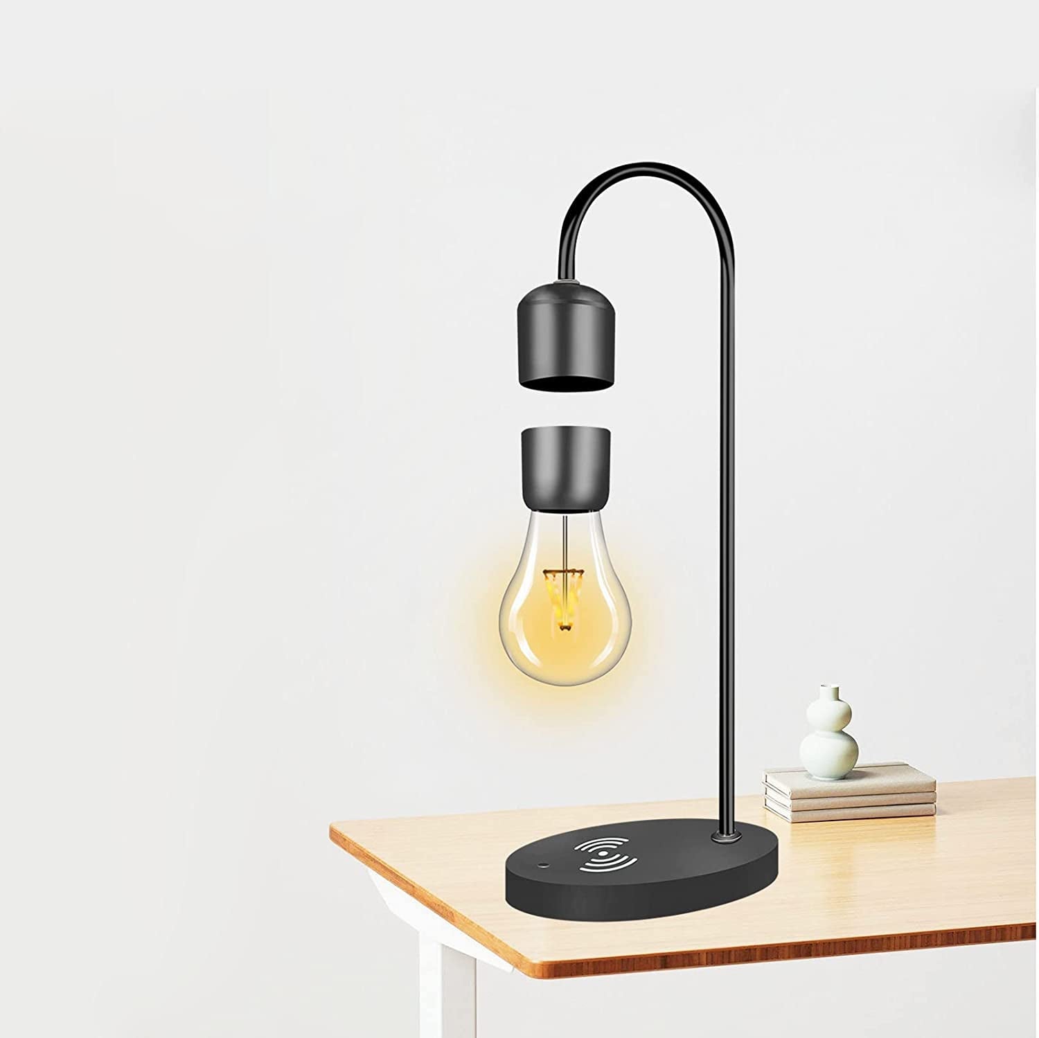 Magnetic Levitating Lamp with Wireless Phone Charger - The Toy Base