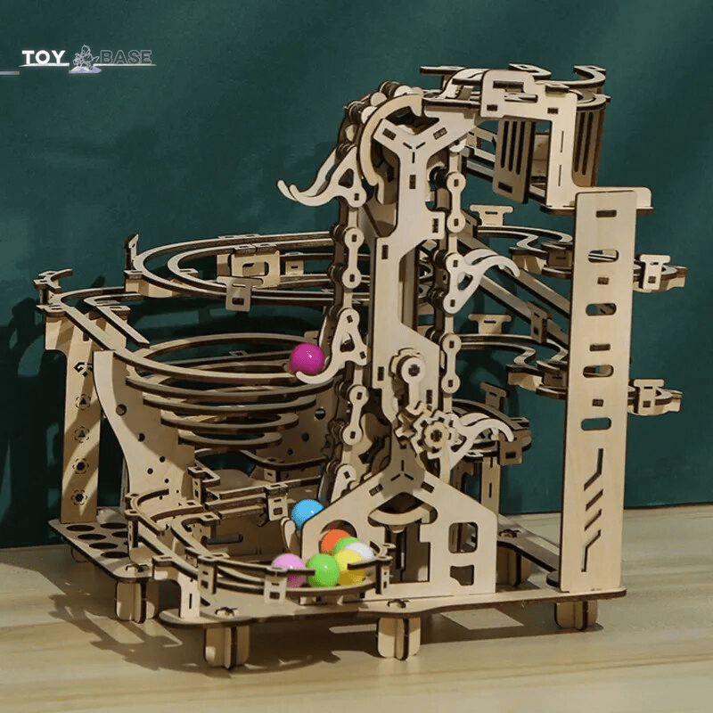 Marble Run Set (3D Wooden Puzzle) - The Toy Base