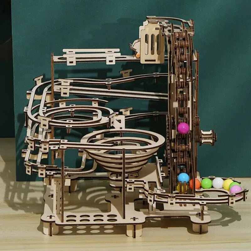 Marble Run Set (3D Wooden Puzzle) - The Toy Base