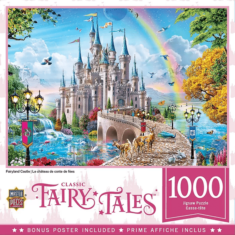 Masterpieces Classic Fairytales - Fairyland Castle 1000 Piece Puzzle - The Toy Base