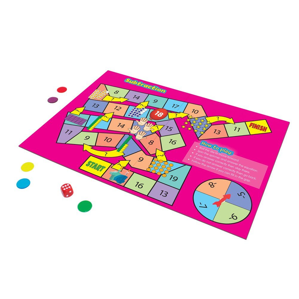 Math Board Games for Ages 5-6 Kindergarten Grade 1 Learning, Math, Perfect for Home School, Educational Resources - The Toy Base