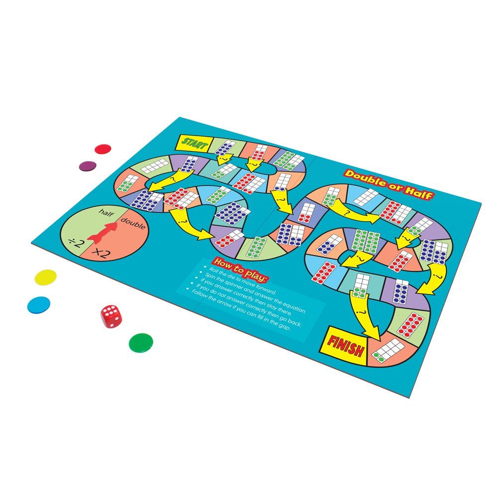 Math Board Games for Ages 5-6 Kindergarten Grade 1 Learning, Math, Perfect for Home School, Educational Resources - The Toy Base