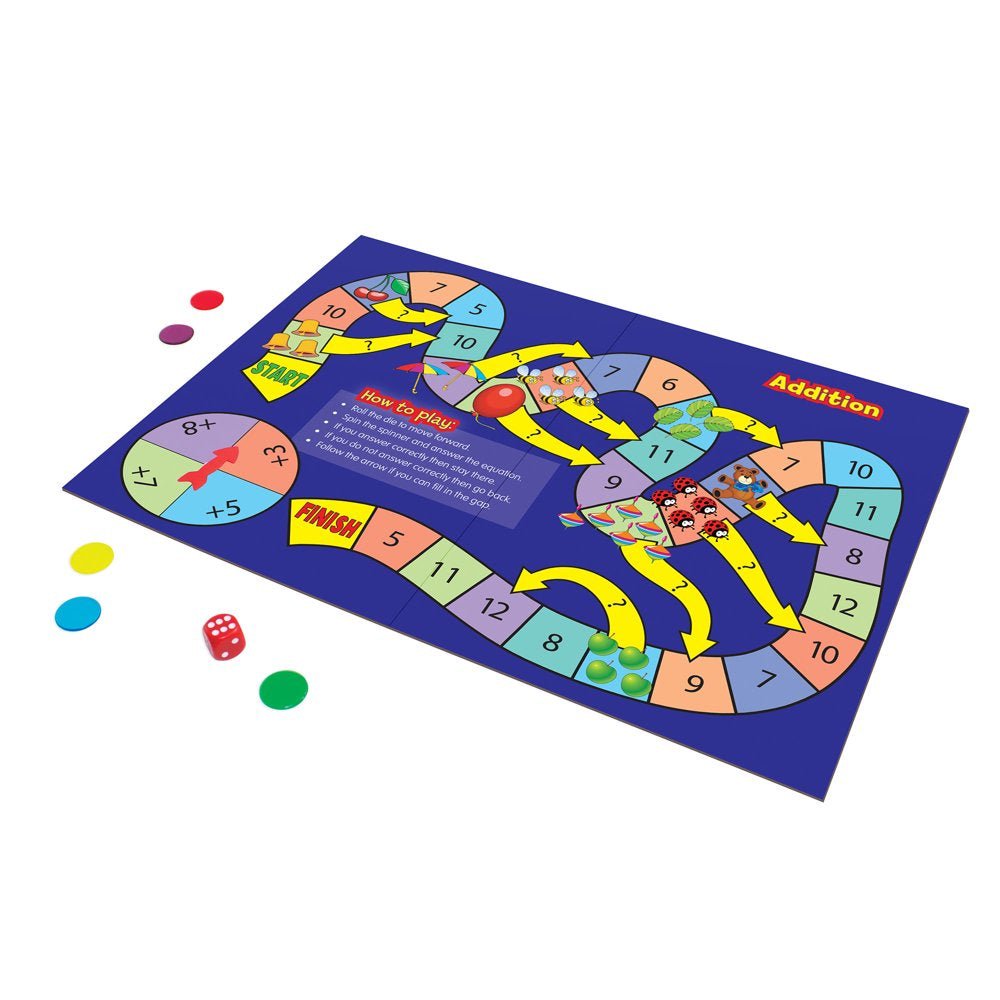 Math Board Games for Ages 5-6 Kindergarten Grade 1 Learning, Math, Perfect for Home School, Educational Resources - The Toy Base