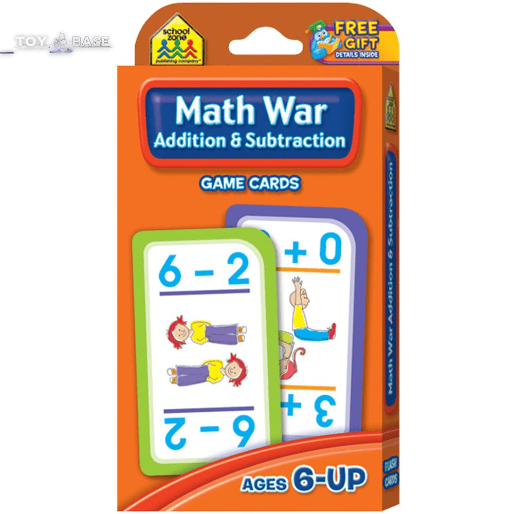 Math War: Addition & Subtraction Game Cards - The Toy Base