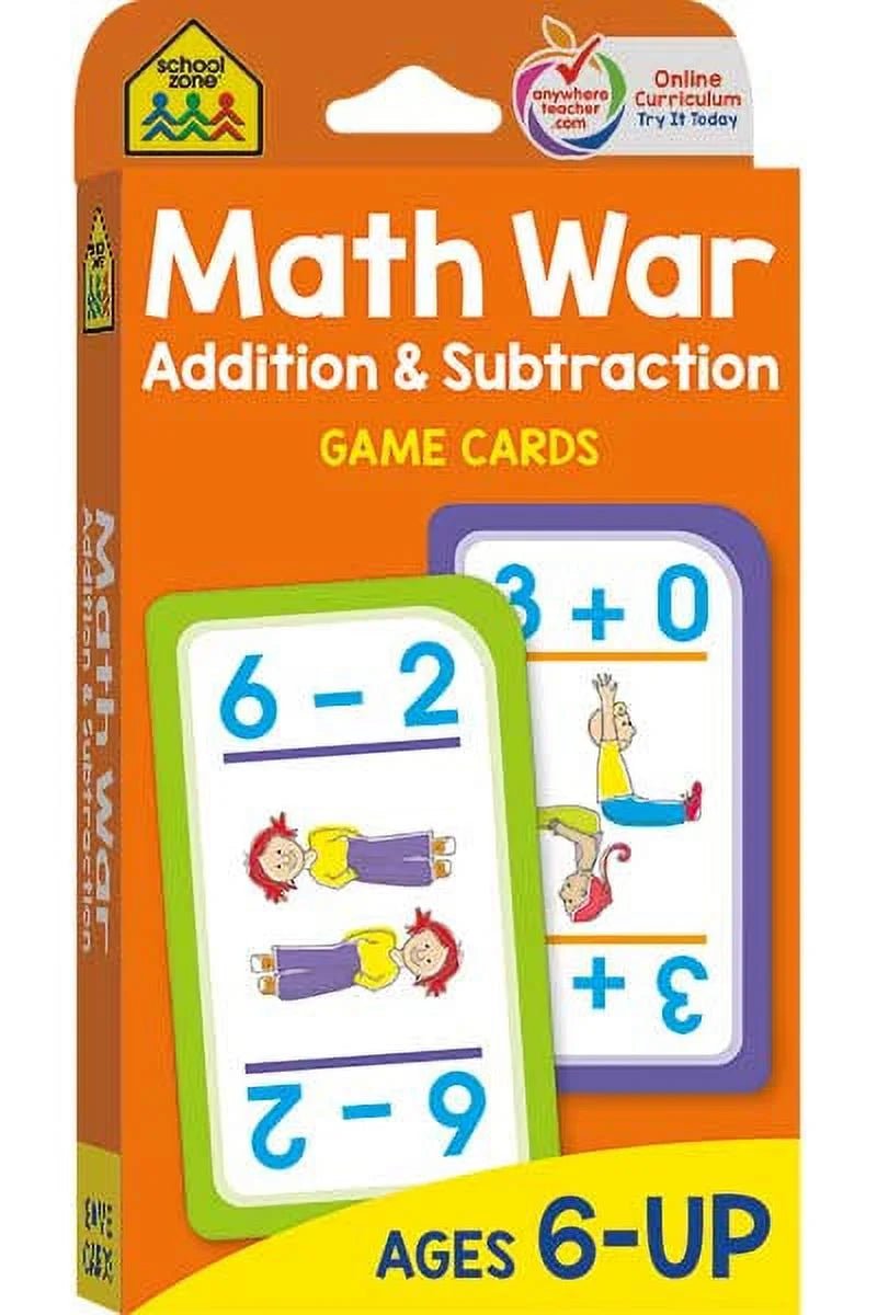 Math War: Addition & Subtraction Game Cards - The Toy Base