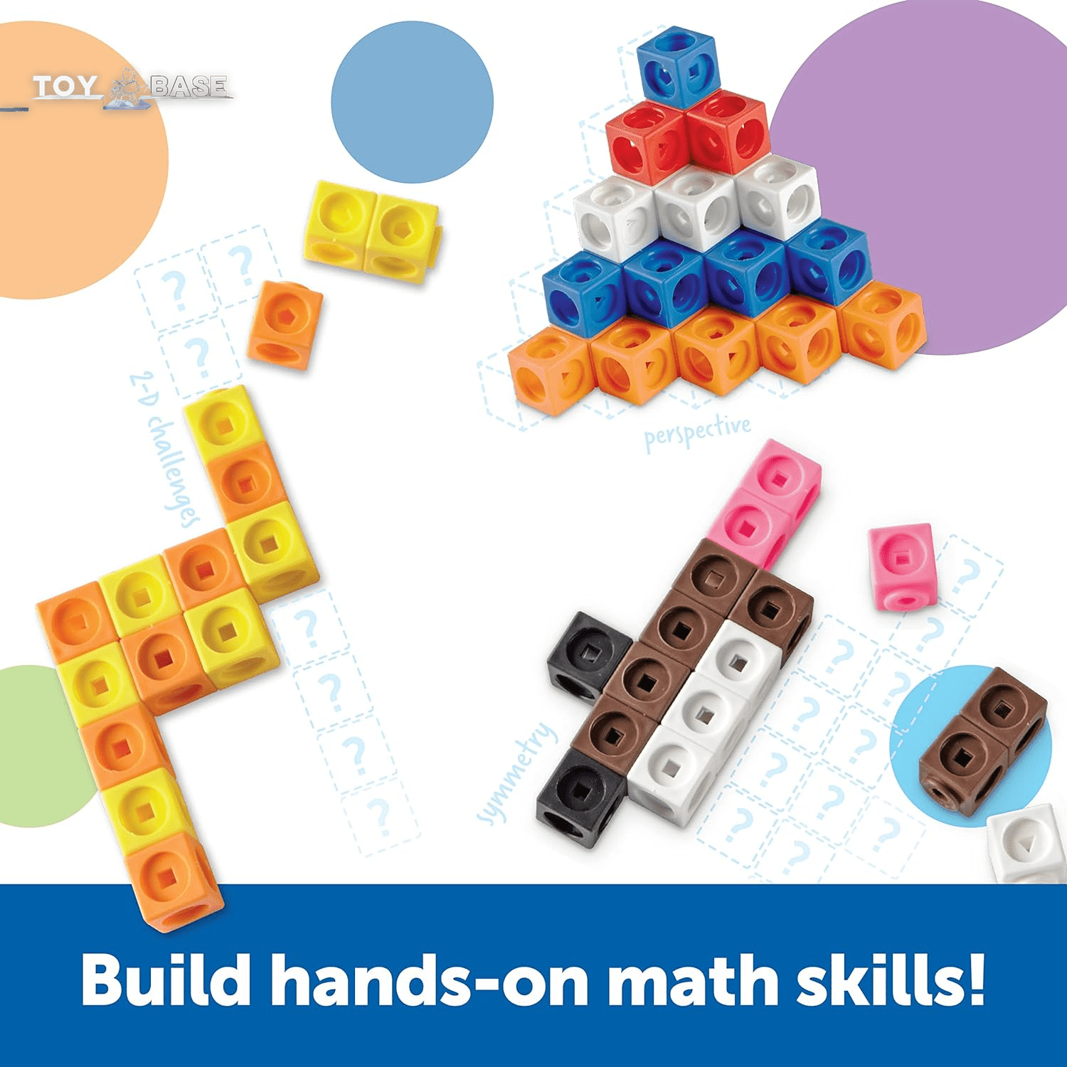 Mathlink Builders - 100 Pieces, Ages 5+, Linking Cubes, Connecting Cubes - The Toy Base