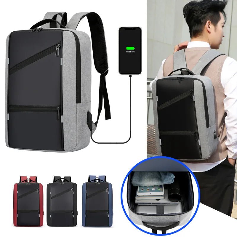 Men'S Waterproof Backpack Casual Business Men Computer Backpack 15.6 Inch Laptop Bag Back Light anti Theft Travel Backpack Male - I Love 💕