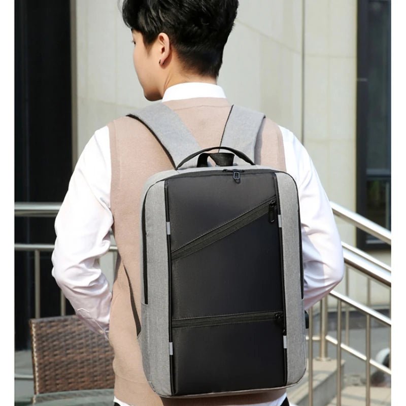 Men'S Waterproof Backpack Casual Business Men Computer Backpack 15.6 Inch Laptop Bag Back Light anti Theft Travel Backpack Male - I Love 💕