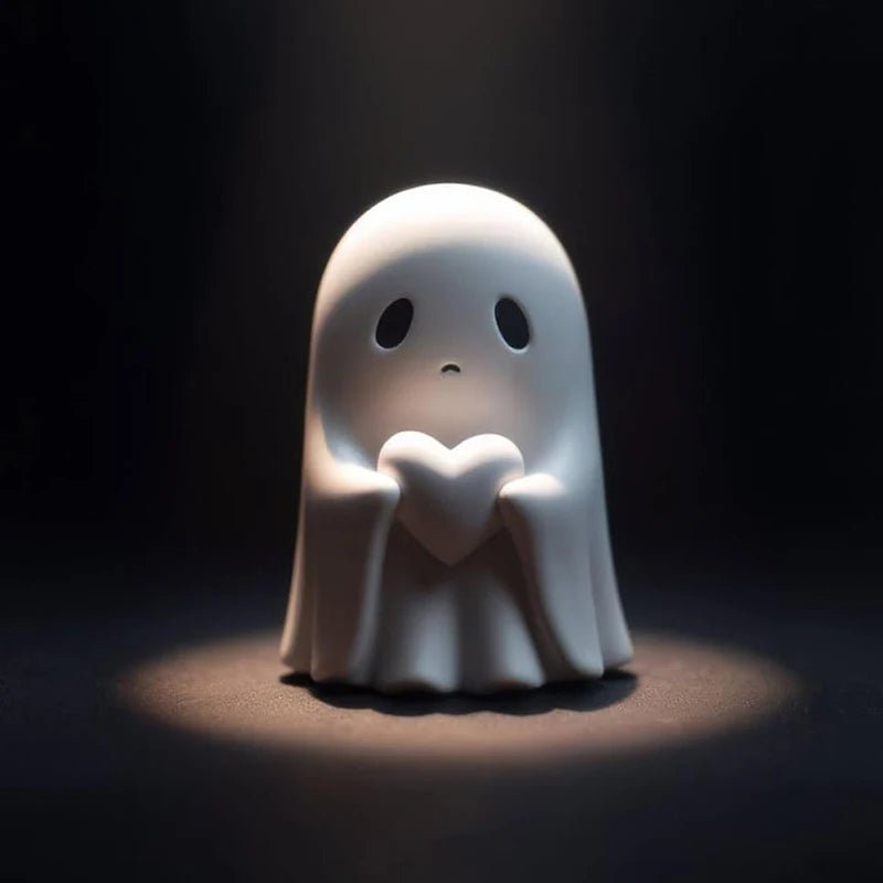 Middle Finger Cute Ghost Statue – Fun Halloween Home Decoration - Toybase