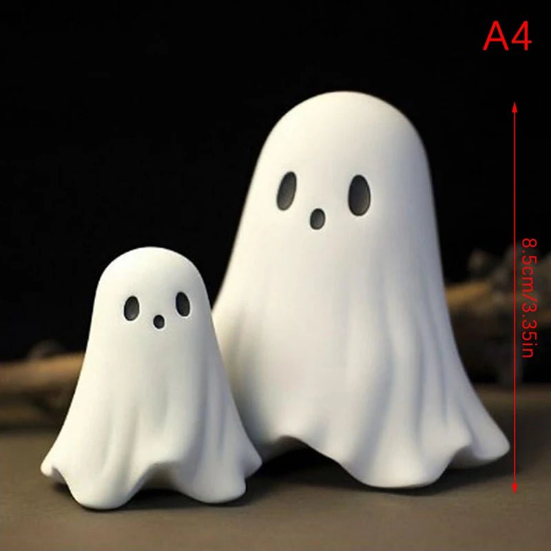 Middle Finger Cute Ghost Statue – Fun Halloween Home Decoration - Toybase