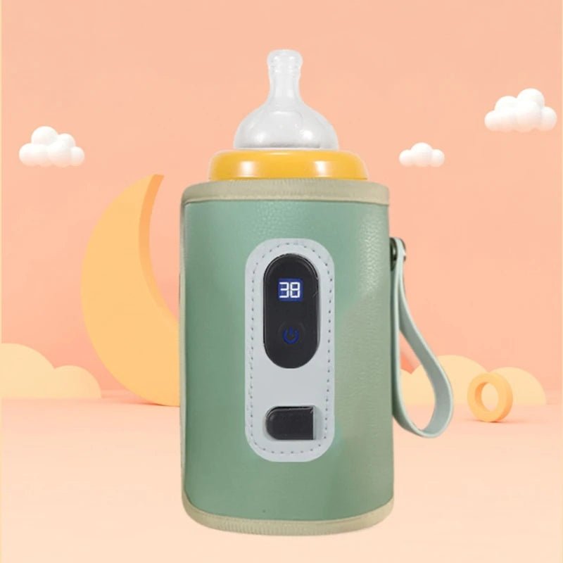 Milk Bottle Warmer Infant Bottle - Portable Heat - USB - Travel Heating Sleeve for Baby Nursing Bottles - I Love 💕