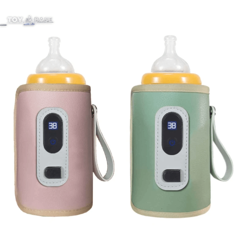 Milk Bottle Warmer Infant Bottle - Portable Heat - USB - Travel Heating Sleeve for Baby Nursing Bottles - I Love 💕