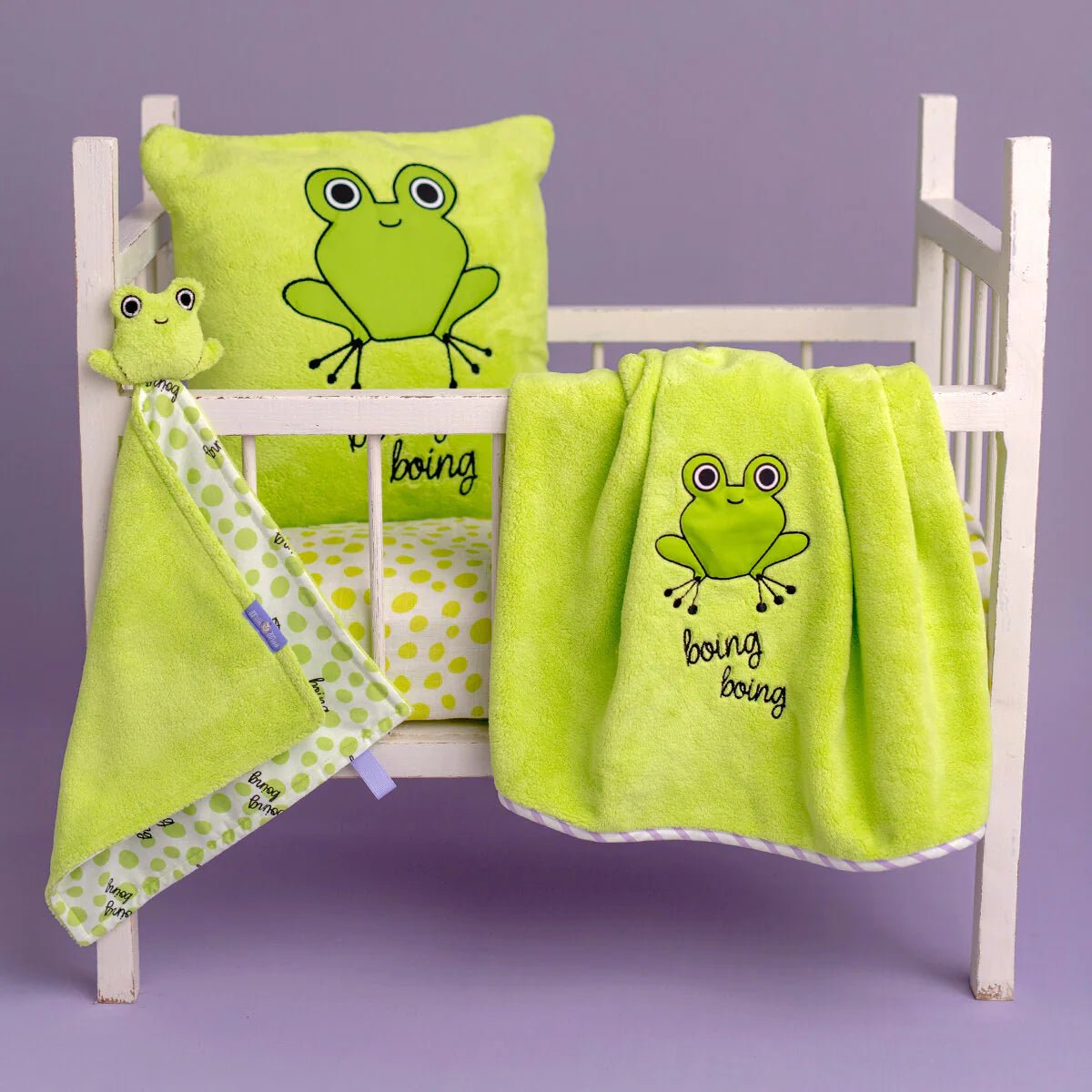 Milk&Moo & Cacha Frog Baby Blanket Set - The Toy Base