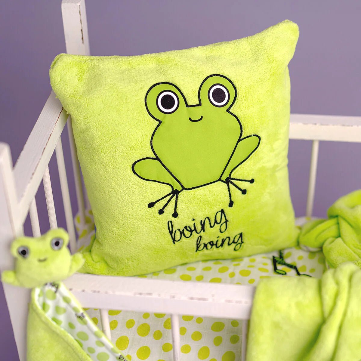 Milk&Moo & Cacha Frog Baby Blanket Set - The Toy Base