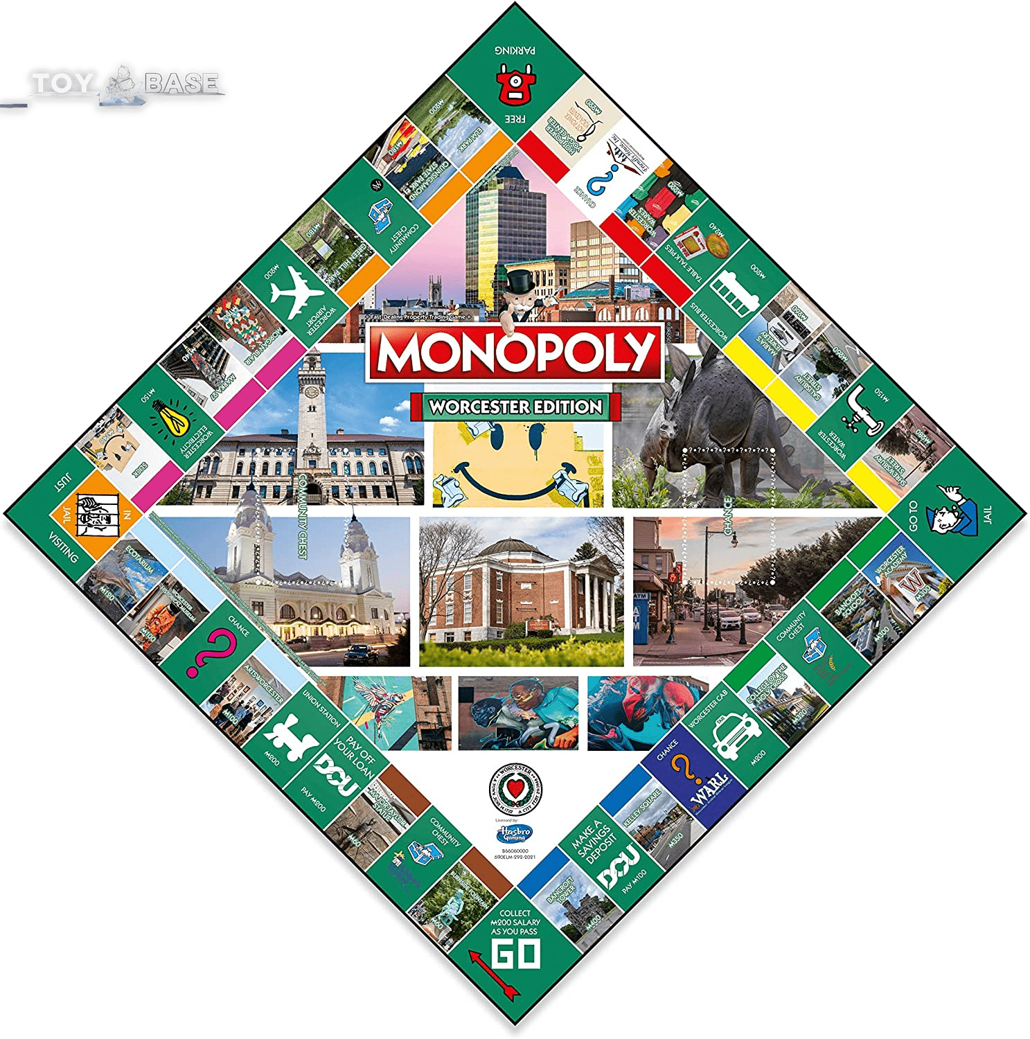 Monopoly - Worcester Edition, Family Game for Ages 8 and Up - The Toy Base