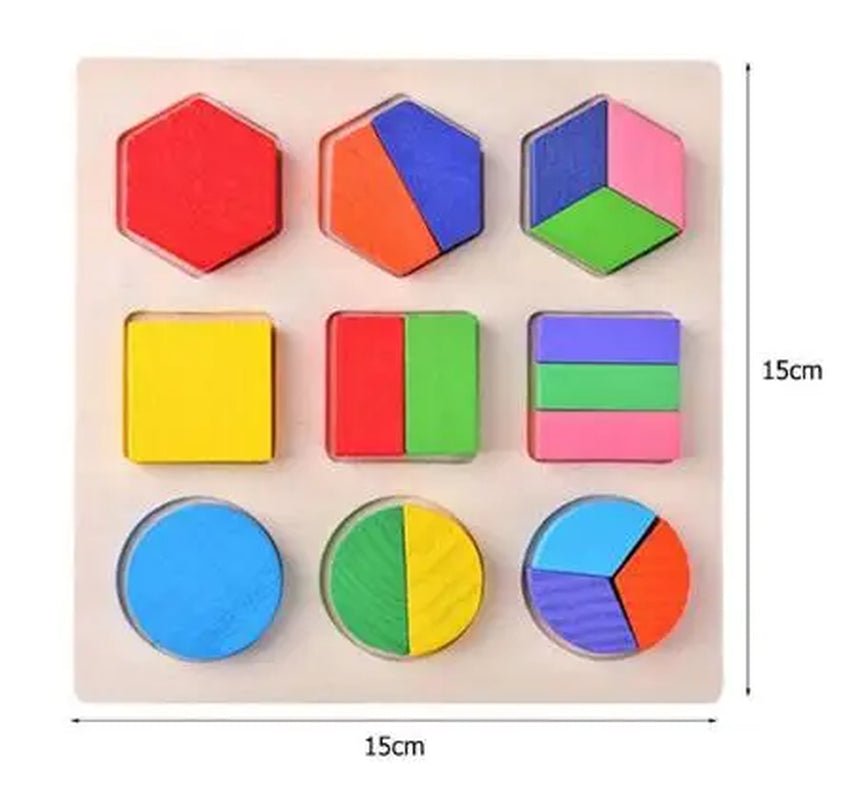 Montessori Baby Toys Wooden Blocks Jigsaw Puzzles Game Preschool Early Learning Educational Development - The Toy Base