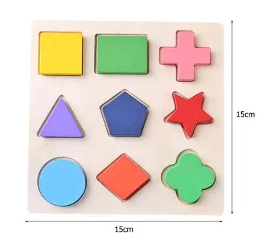 Montessori Baby Toys Wooden Blocks Jigsaw Puzzles Game Preschool Early Learning Educational Development - The Toy Base